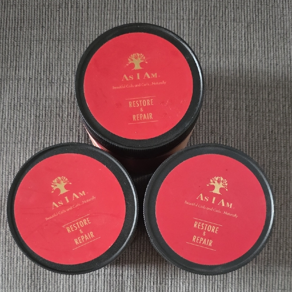 As I Am Restore & Repair Cowash Set Of 3, 16oz Each, New, For Hair Types 3&4. - Picture 3 of 10